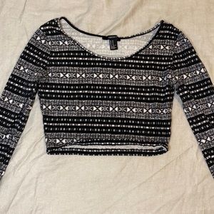 Long Sleeve Crop Top